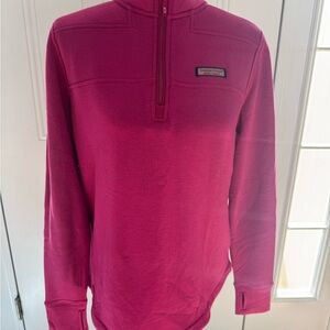 NWOT Women’s Vineyard Vines Pink Quarter Zip Size M